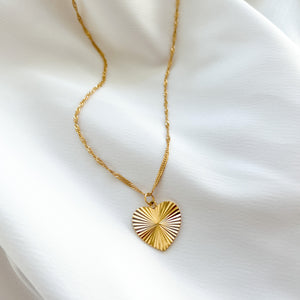 
            
                Load image into Gallery viewer, Fashion Gold Heart Necklace from Alexandra Marks Jewelry
            
        
