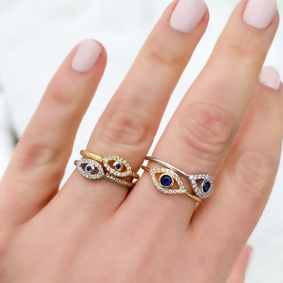 Classic Evil Eye Ring | Alexandra Marks Jewelry