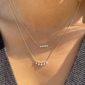 Alexandra Marks - Gold & Diamond Bar Necklaces