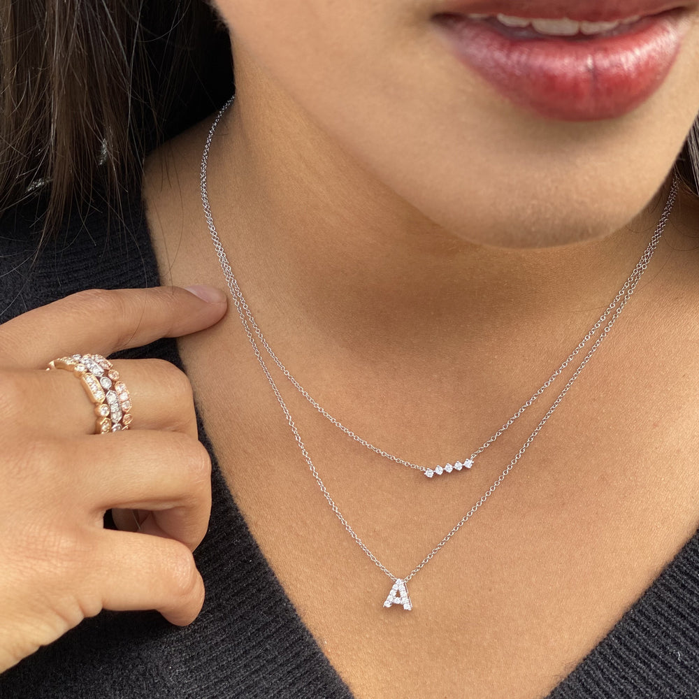 Letter a diamond chain Clearance