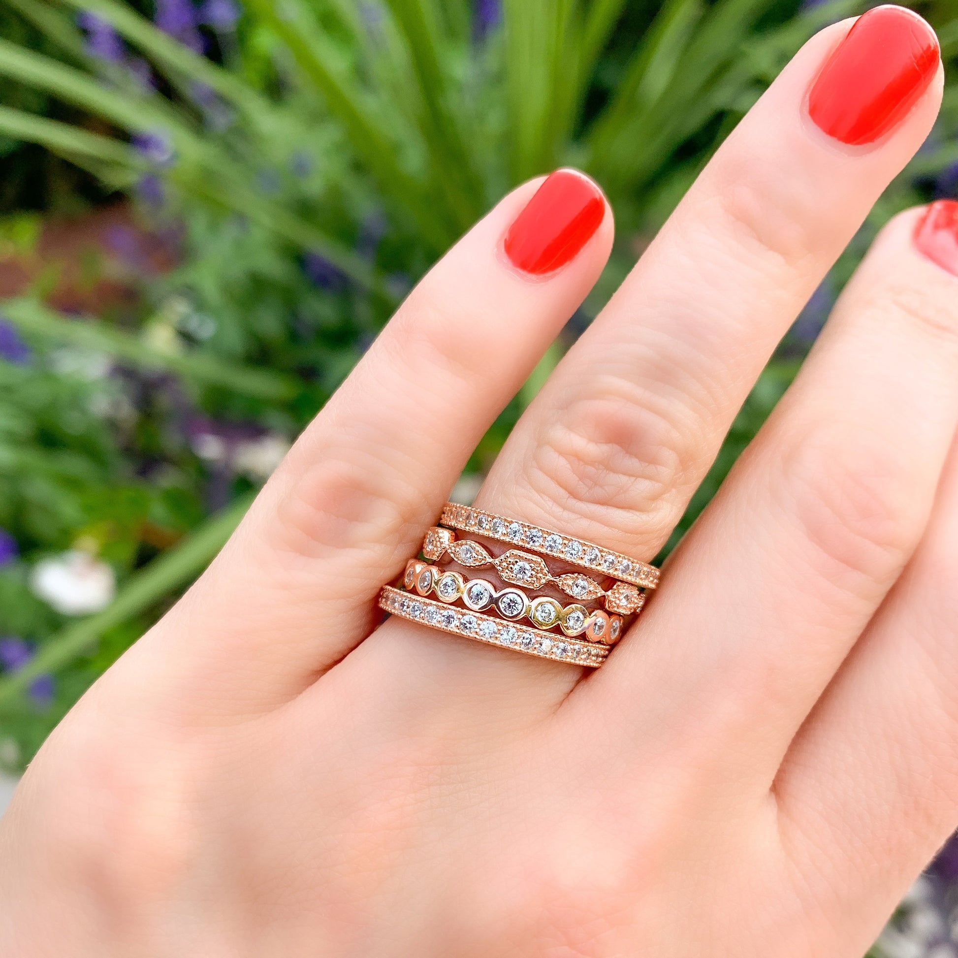 Rose Bezel Ring
