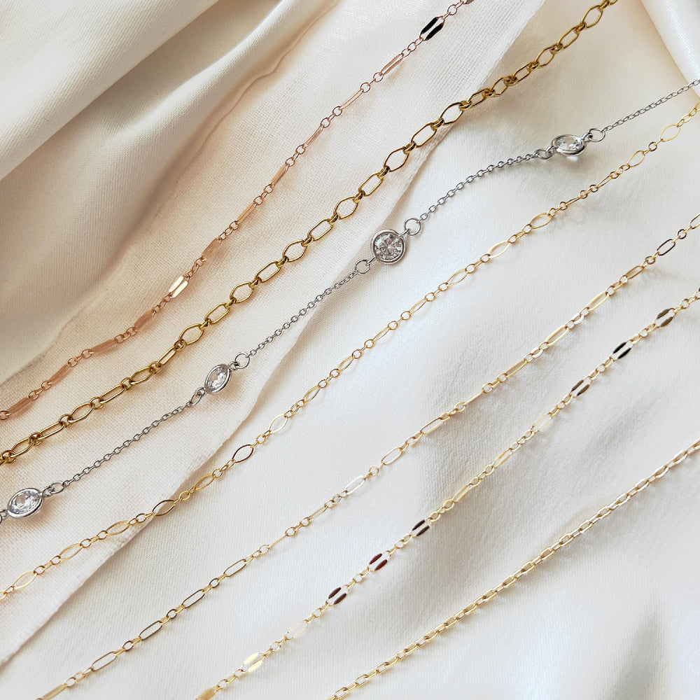Zapped Permanent Bracelets in Gold & Silver from Alexandra Marks jewelry