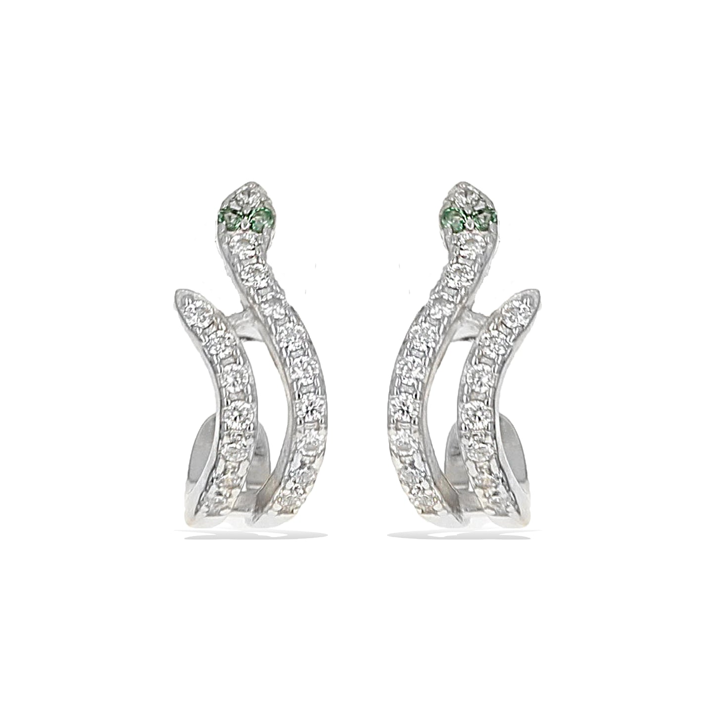 Alexandra Marks - Sterling Silver Snake Earrings