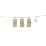 Gold Inspirational Charm Necklace - Alexandra Marks Jewelry