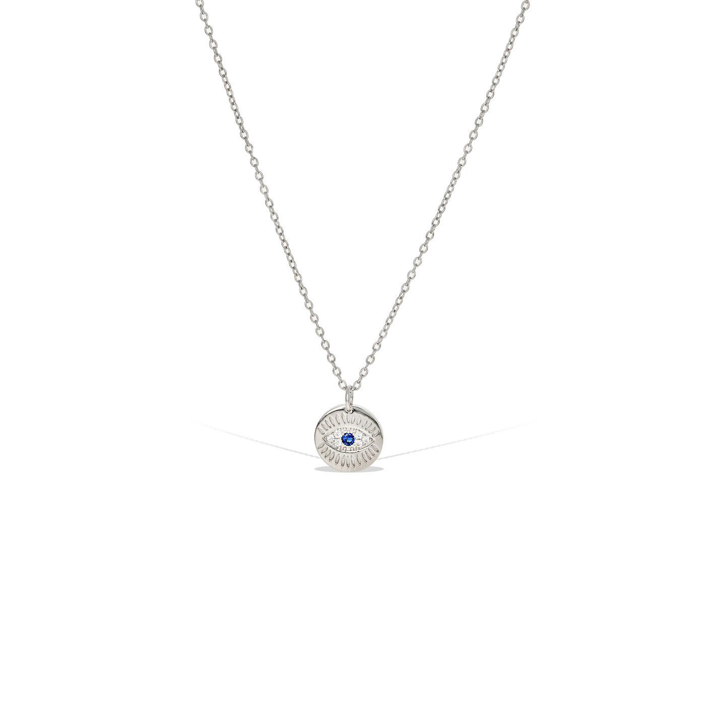 Silver Evil Eye Necklace