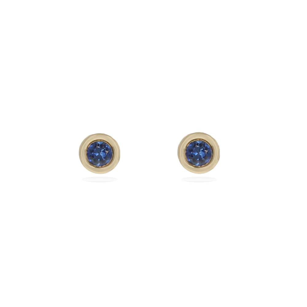 Tiny sapphire best sale stud earrings