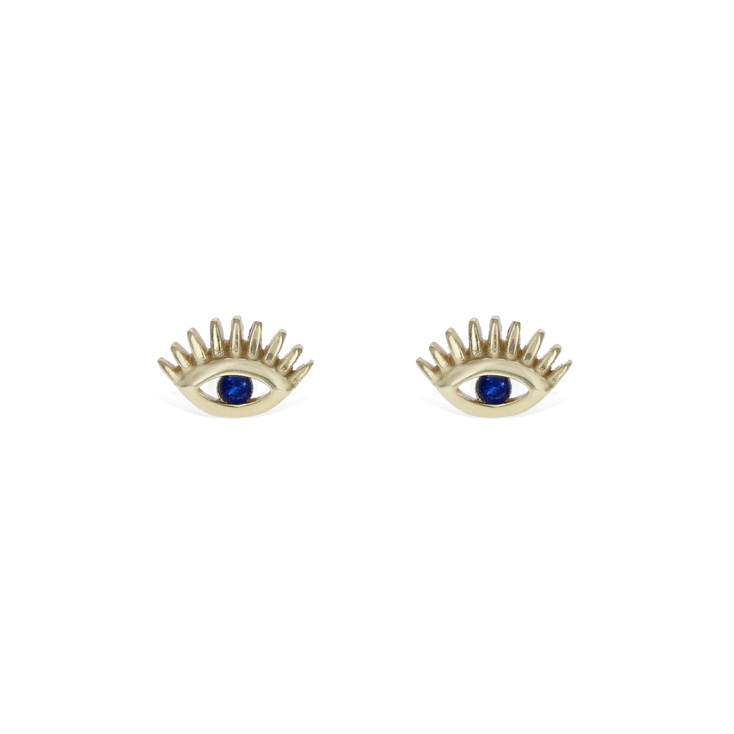 Mini Gold Evil Eye Stud Earrings | Alexandra Marks Jewelry