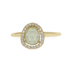 Dainty Aqua Gold Gemstone Ring | Alexandra Marks Jewelry
