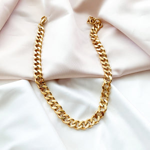Classic cuban chain choker necklace - Alexandra Marks Jewelry