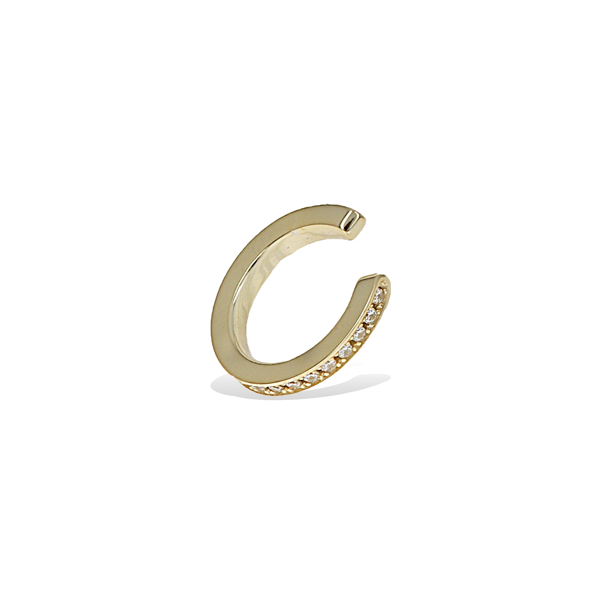 Gold Dainty CZ Ear Cuff | Alexandra Marks Jewelry