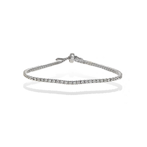 
            
                Load image into Gallery viewer, Thin Cz Tennis Bracelet
            
        