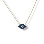 Alexandra Marks | Blue CZ Evil Eye Pendant Necklace