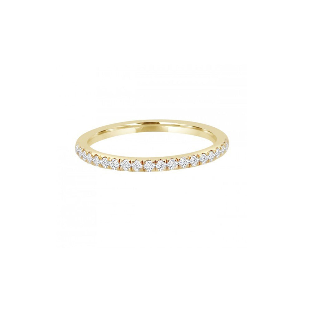 
            
                Load image into Gallery viewer, Thin Diamond 14K Yellow Gold Stacking Ring - Alexandra Marks Jewelry
            
        