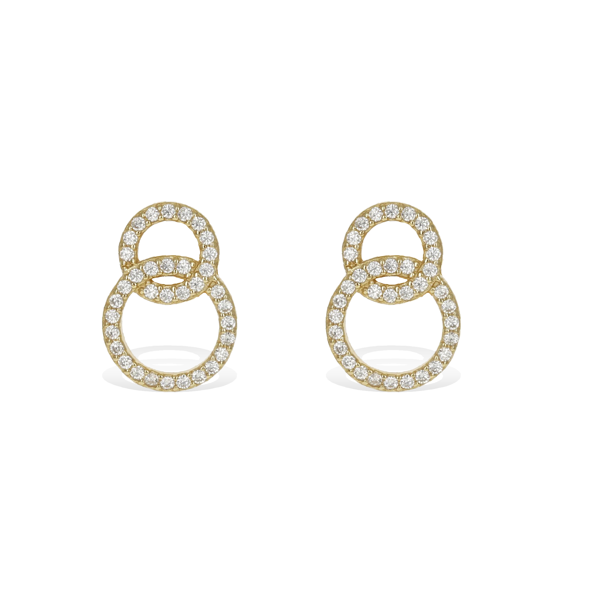 Double Interlocking Circle Stud Earrings – Alexandra Marks Double Interlocking Circle Stud Earrings – Alexandra Marks