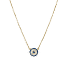 Classic Evil Eye Disc Gold Necklace | Alexandra Marks Jewelry
