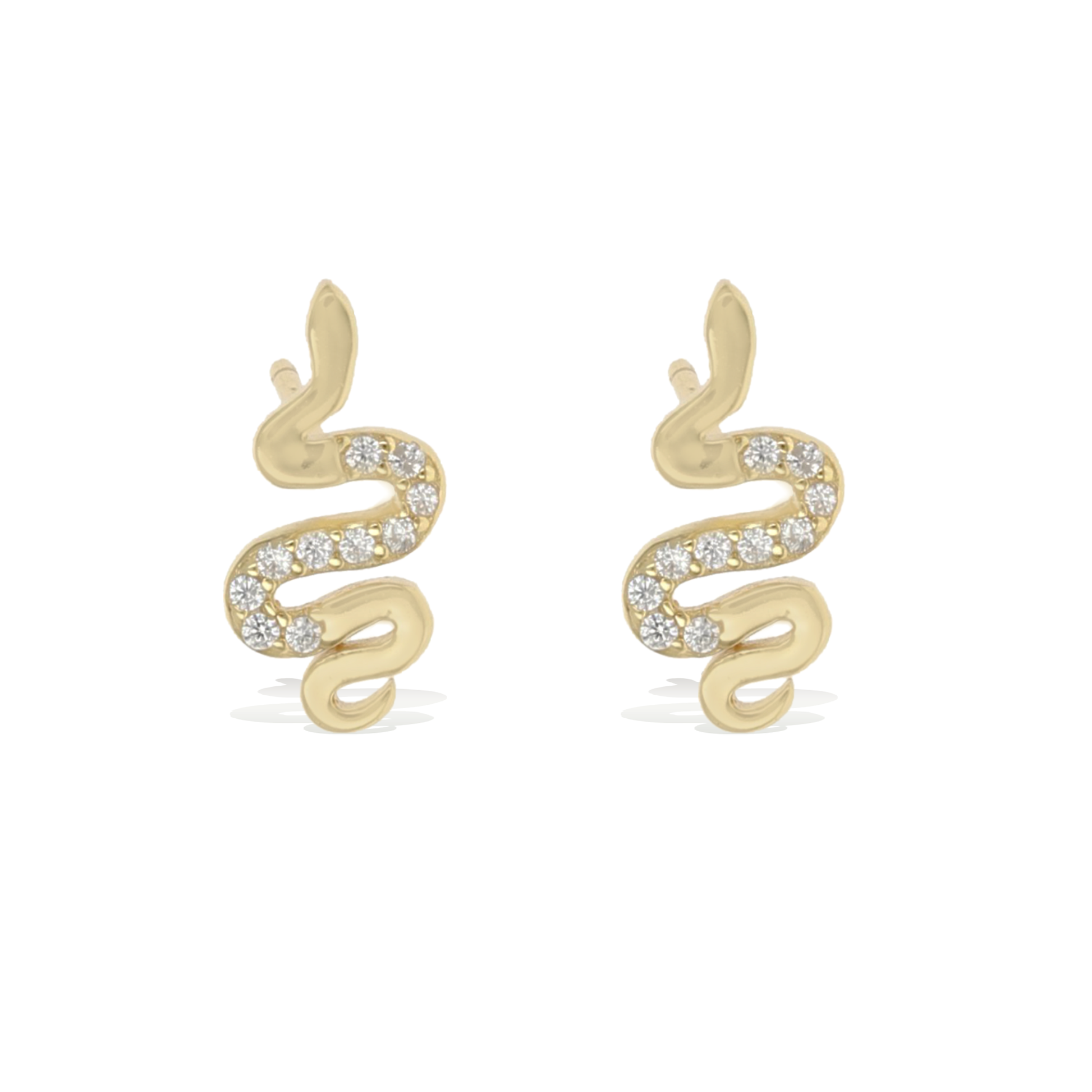 Slithering Snake Stud Earrings
