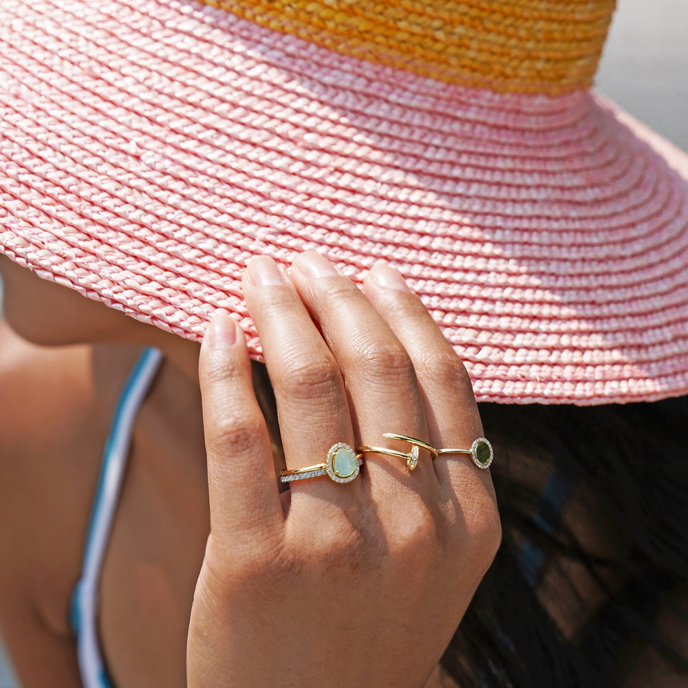 Aquamarine Ring in Gold from Alexandra Marks Jewelry