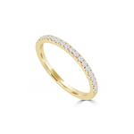 Thin Diamond 14kt Yellow Gold Band - Alexandra Marks Jewelry