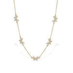 Gold Pave' CZ Butterfly Choker Necklace | Alexandra Marks Jewelry