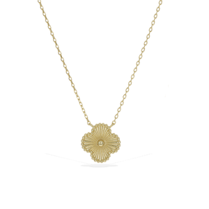 Clover Gold Pendant Necklace - Alexandra Marks Jewelry