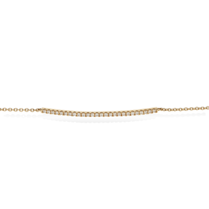 1/4ctw Diamond Bar Bracelet in 14k Yellow Gold from Alexandra Marks Jewelry