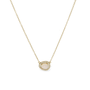 
            
                Load image into Gallery viewer, Dainty Gold Opal Necklace | Alexandra Marks Jewelry
            
        