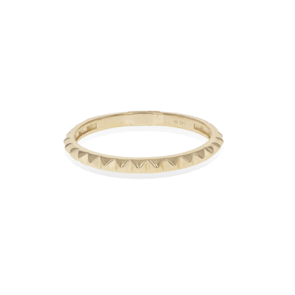 Classic 14k Gold Pyramid Ring | Alexandra Marks Jewelry