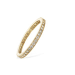 Thin Gold Pave CZ Stacking Ring | Alexandra Marks Jewelry