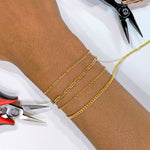 Gold Permanent Bracelets from Alexandra Marks Jewelry