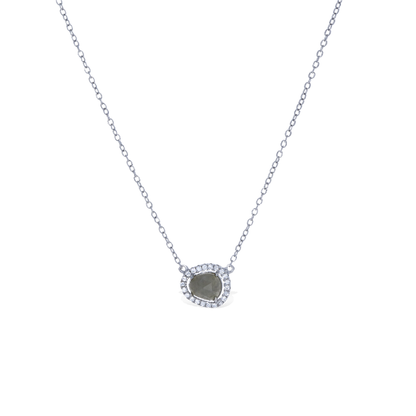 Sterling Silver Labradorite Gemstone Necklace - Alexandra Marks Jewelry