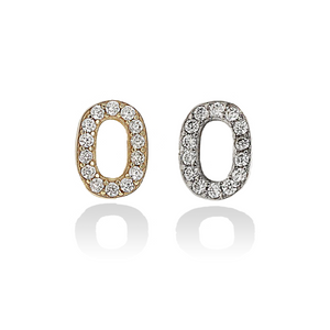 Letter O Individual Initial Studs - Alexandra Marks Jewelry