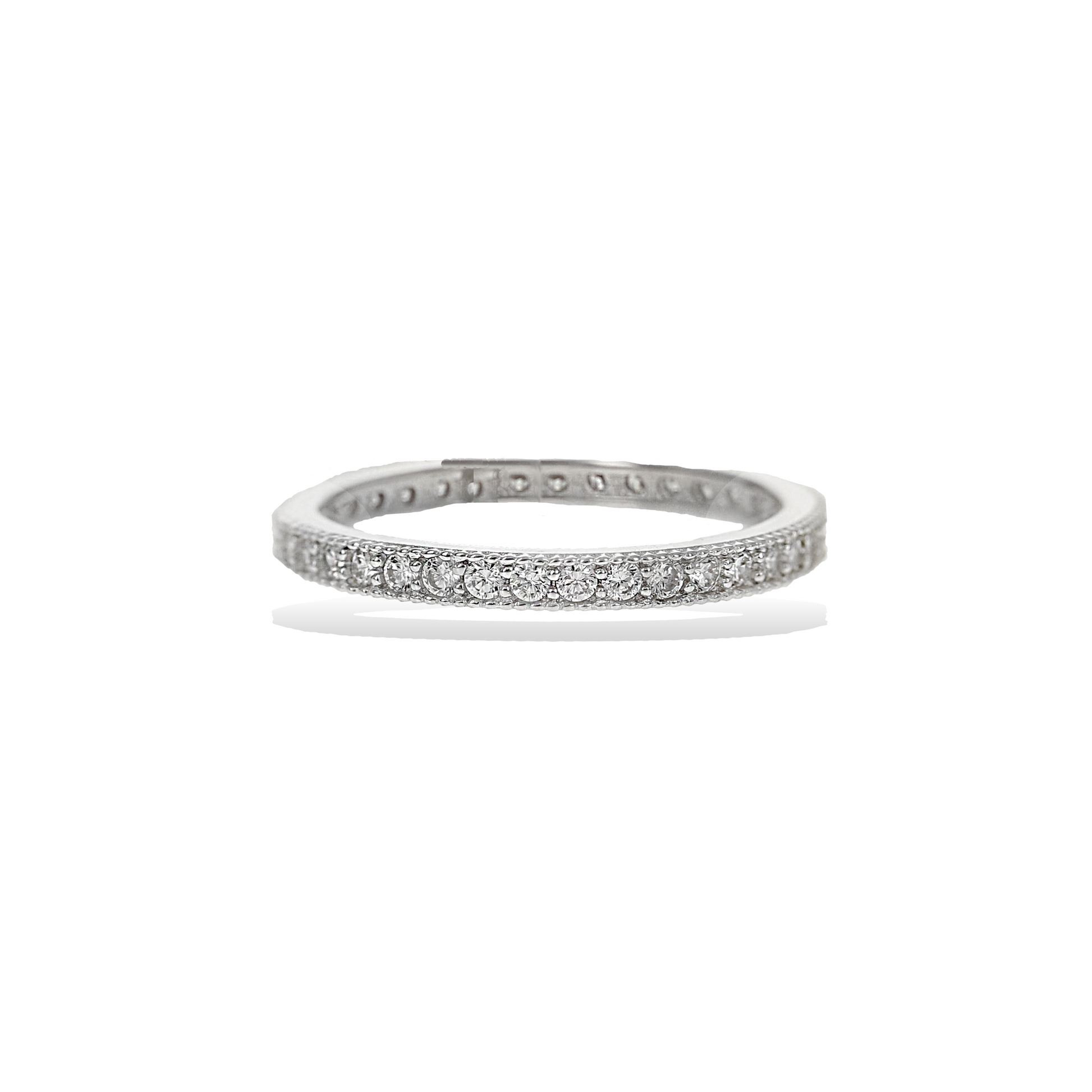 Thin Pave' CZ Stacking Ring | Alexandra Marks Jewelry