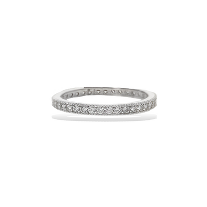 Thin Pave' CZ Stacking Ring | Alexandra Marks Jewelry