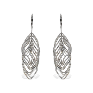 Sterling Silver Diamond Cut Drop Earrings - Alexandra Marks Jewelry
