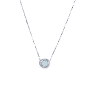 Aquamarine Gemstone Necklace, Sterling Silver | Alexandra Marks Jewelry
