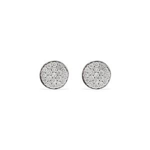 Silver Disc Earrings