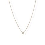 Alexandra Marks Jewelry | Tiny Diamond Circle Necklace in 14kt gold