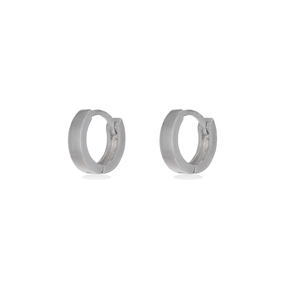 
            
                Load image into Gallery viewer, Extra Small Sterling Silver Huggie Hoop Earrings - Alexandra Marks Jewelry
            
        
