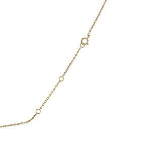Chain length is adjustable from 16" to 18" in gold and silver
