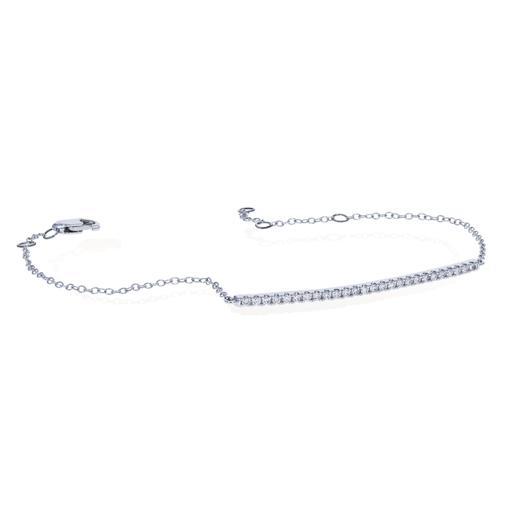Thin Diamond Bar Bracelet - Alexandra Marks Jewelry