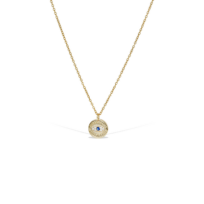 Evil Eye Gold Necklace | Alexandra Marks jewelry