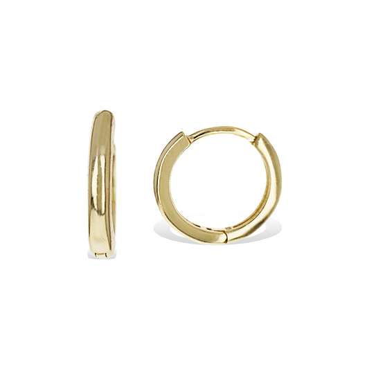 Classic Gold Plain Small Hoop Earrings from Alexandra Marks Jewelry