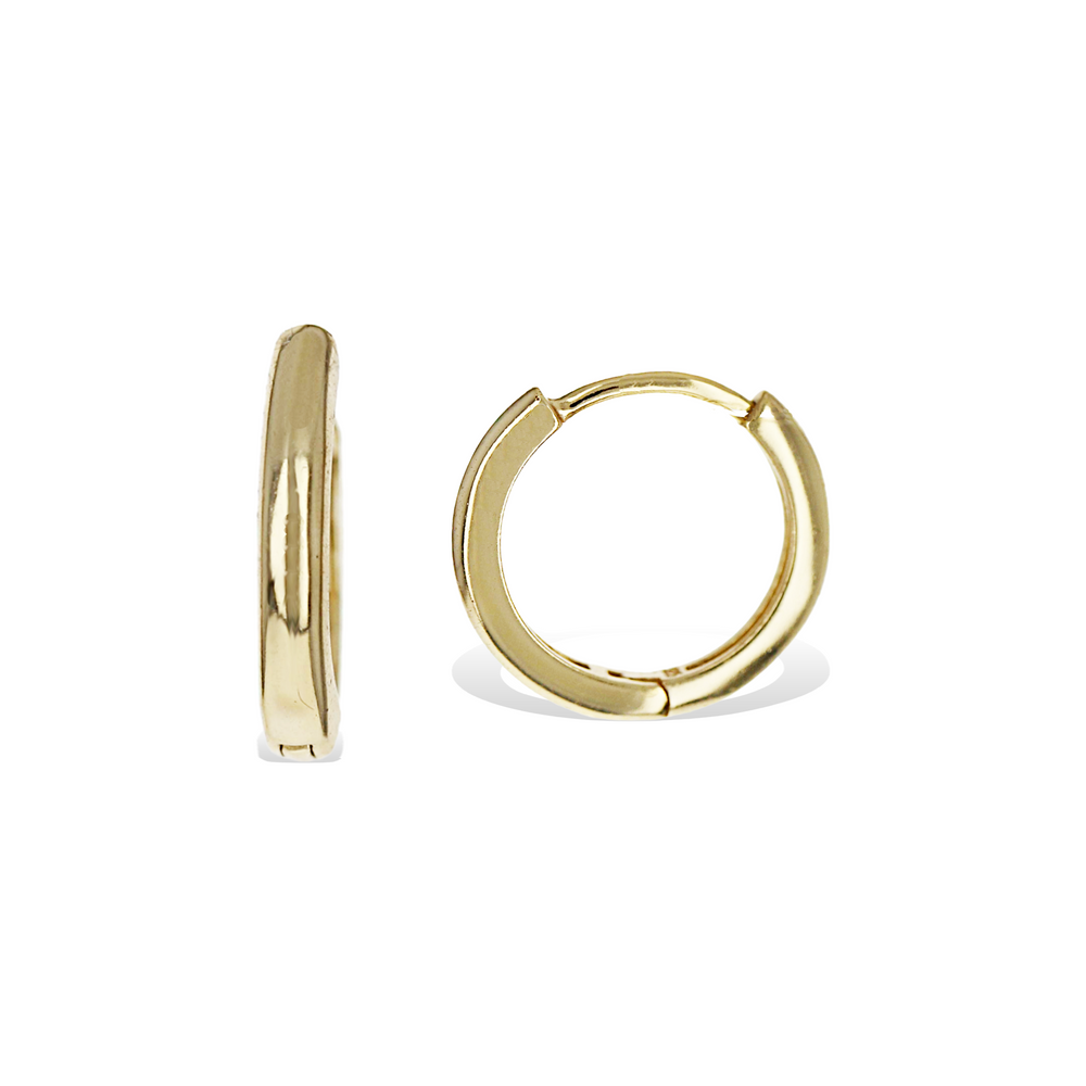 
            
                Load image into Gallery viewer, Classic Gold Plain Small Hoop Earrings from Alexandra Marks Jewelry
            
        