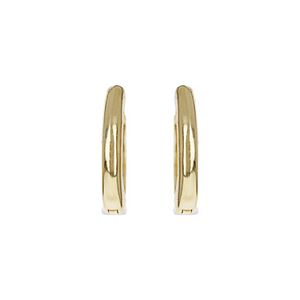 Everday Plain Gold Hoops from Alexandra Marks Jewelry in Chicago