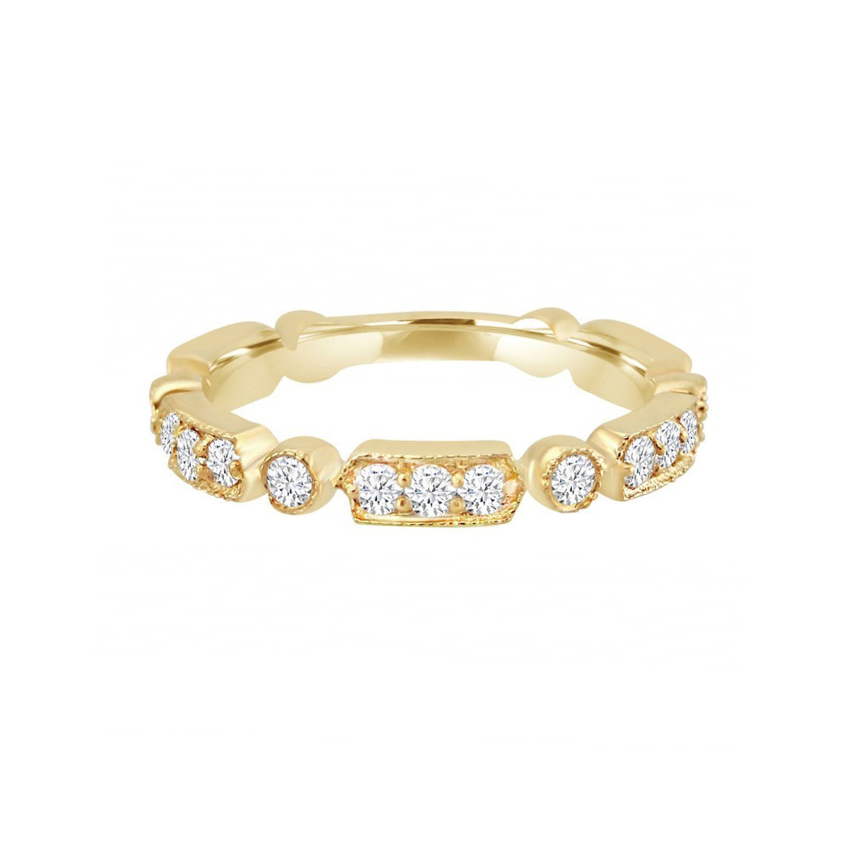 Vintage Inspired .25ctw Diamond Wedding Ring | Alexandra Marks Jewelry